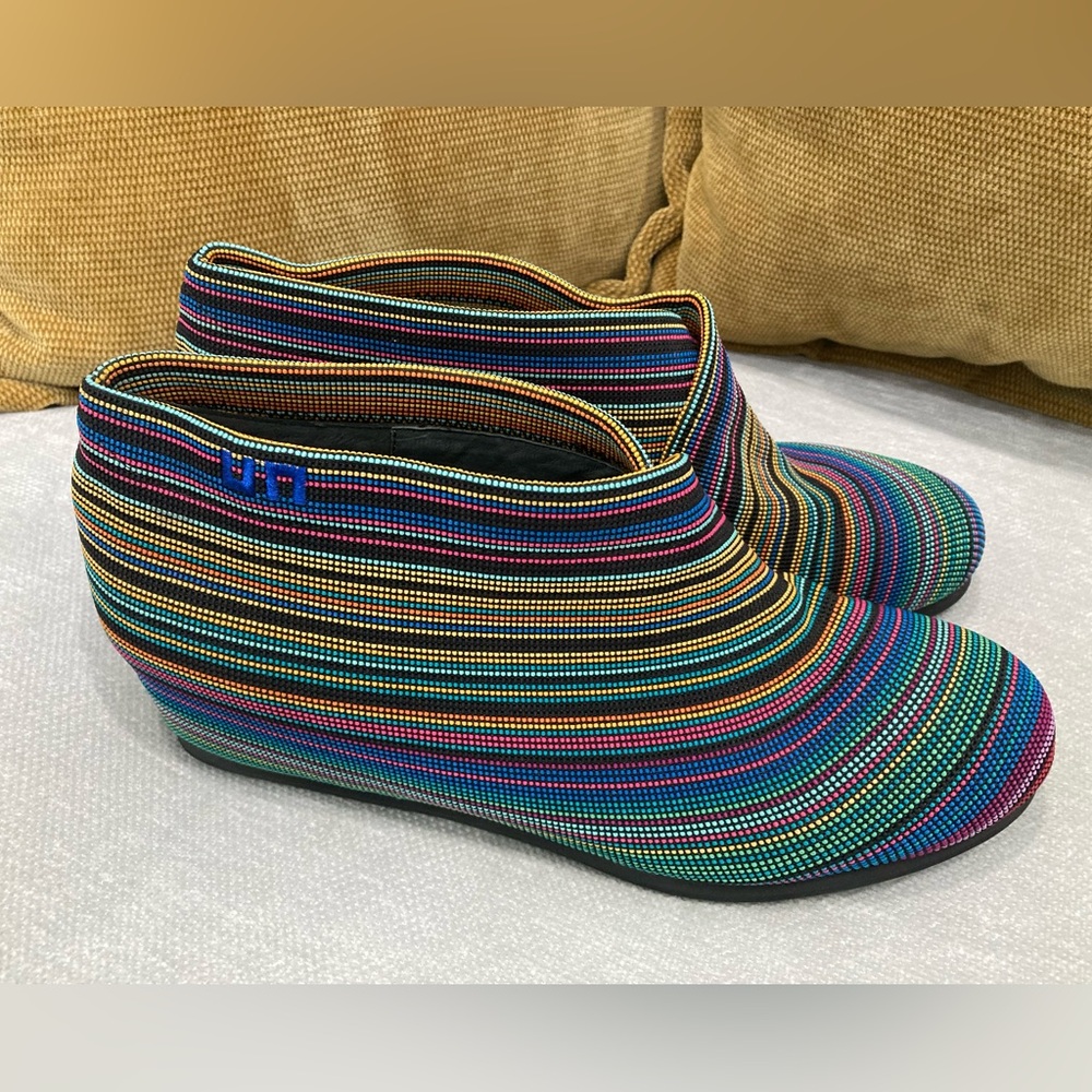 United Nude Multicolor Striped Ankle Boots